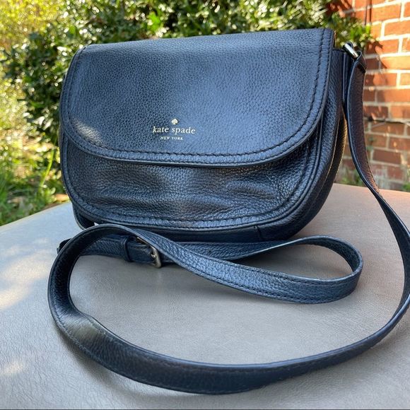 kate spade Bags Kate Spade Pebbled Leather Equestrian Crossbody Saddlebag Poshmark